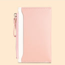 Korean Solid Color Wallet Female Mini Zipper Purse Card Holder Multi-slot Clu