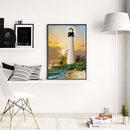 Lighthouse Diamond Painting Full Drill Round Rhinestone Embroidery DIY Handwo