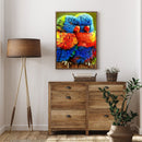 Full Round Diamond Painting DIY Kit 2 Rainbow Parrots Rhinestone Mosaic Picture