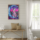 5D DIY Partial Special Shaped Drill Diamond Painting Moon Cat Handmade Art Gift