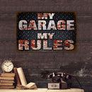 Weatherproof Retro Chic Letter Sign Iron Painting Wall Drawing Template (9)