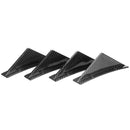 Carbon Look Car Diffuser Kit Spoiler Wing Lip Shark Fins Car Rear Bumper