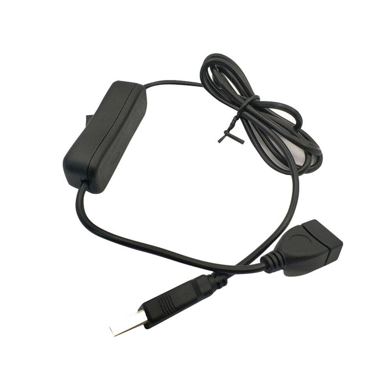 USB Male To Female Cable Extension with ON/OFF Switch 1m Fan Power Supply Wire