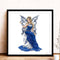 DIY Full Round Diamond Painting Butterfly Fairy Rhinestone Craft Handwork