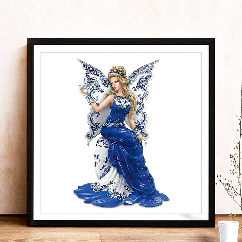 DIY Full Round Diamond Painting Butterfly Fairy Rhinestone Craft Handwork
