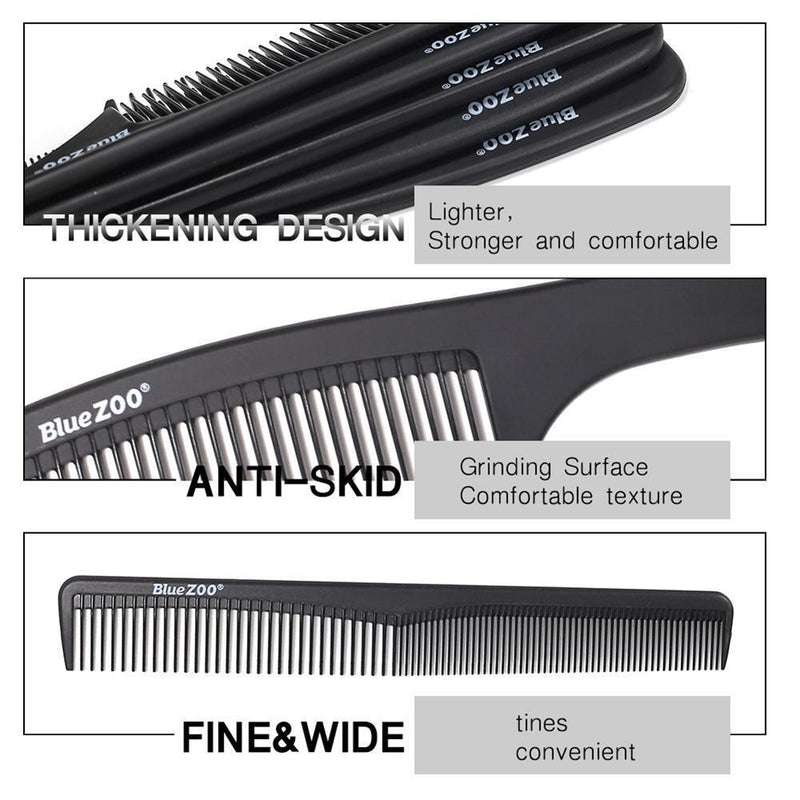 Cutting Comb Multi Shape Hair Shear Tail Metal Comb Hair Care Styling Tool