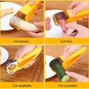 Dumplings Ham Sausage Chunking Banana Slicer DIY Fruit Tools Creative Gadgets