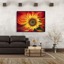 Painting By Numbers Kit DIY Vortex Sunflower Canvas Oil Art Picture Craft