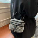 #A Fashion Rhinestone Box Shoulder Bag Women Chain Diamond Crossbody Small Handb