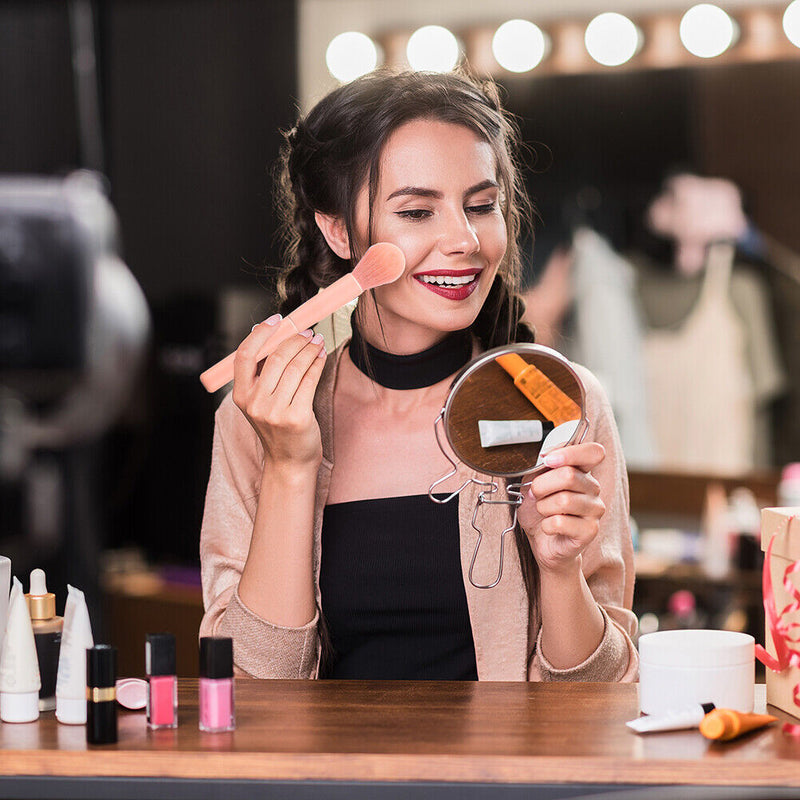 10pcs Makeup Brush Set Foundation Brush Multifunction Easy Grasp Powderpins