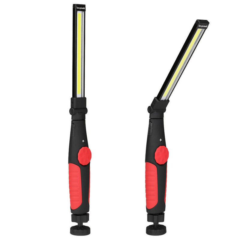 COB LED Torch Waterproof Inspection Light for Car Repair Workshop (Red)