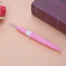 Needle Felting Handle Holder with 3 Needles Wool Embroidery DIY Tool(Pink)