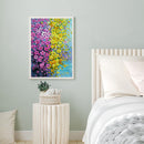 Hand Painted Oil Paint Kill Time Picture Colouring Yellow Flower Artcraft Gif
