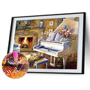 5D DIY Full Drill Diamond Painting Piano Embroidery Mosaic Craft Kit Home Decor