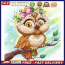 Diamond Painting Owl Full Round Drill Picture of Rhinestone DIY Drawing Kit