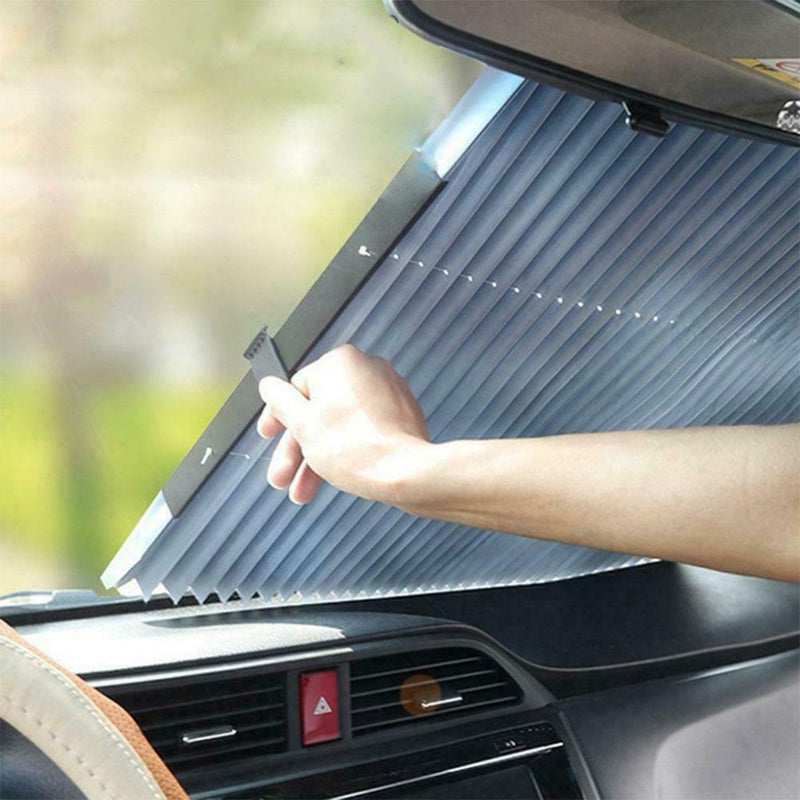 Car Sun Shade Sunscreen Retractable Front Car Windshield Plate Shading Hot Y4H8