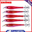 5pcs 9.5cm 6g Luminous Squid Jigs Wobblers Fishing Lures Artificial Swimbait