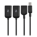and Play Male To Female Connector OTG Hub Cable Adapter For Smartphone Tablet