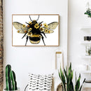Bee Animal DIY Rhinestone Picture Full Round Drill Painting Kit Diamond Dra
