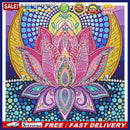 Diamond Painted DIY lotus Partial Special Rhinestone Set