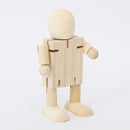 DIY Home Decoration Joint Wooden Puppet Deformation puppet White Embryo Robot