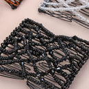 Elastic Magic DIY Double Clip Headband Bun Hair Combs Metal Hairpins Beads Comb