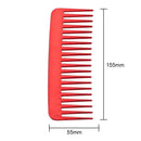 Wide Tooth Combs Detangling Reduce Hair Loss Salon Brush Hair Care (Red)