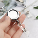 Clip Anti-Lost Clip Metal Stationery Retractable Lanyards Badge Holder Key Ring