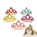 Headdress Cat Grooming Crown Shape Dog Bowknot Hair Clip Bow-tie Hairpin