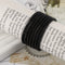 Elastic Super Thin Women Rubber Ponytail Holder Telephone Wire Hair Ropes
