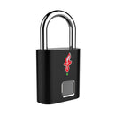 Fingerprint Padlock Luggage Gym Locker USB Rechargeable Thumbprint Lock