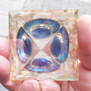 Crystal Orgonite Pyramid Amethyst Peridot Heal Energy Generator Crafts (A) Newly