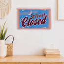 Retro Closed Metal Plate Painting for Bar Pub Tin Plaques Wall Art Sign Newly