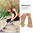 2pcs Sport Ankle Compression Sleeve Elastic Ankle Brace Guard (Nude S/M) Newly