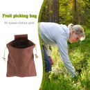 Outdoor Foraging Bag Harvest Garden Fruit Picking Jungle Tool Pouch (Brown)