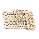 Cut Hanging Ornaments Wooden Slice Xmas Decoration Merry Christmas Wood Pieces