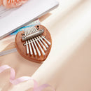 Portable Mini 8-Key Sapele Plate Kalimba Beginners Thumb Piano Mbira (Love)