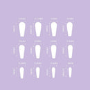Black Blue Full Extra Long Coffin Artificial Press On Nails Gradient False Nails