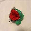 Flannel Coin Holder Frog Coin Purse Frog Wallet Mini Storage Bag Anime Cartoon