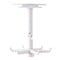 360 Degree Rotating & 180 Degree Tilt Kitchen Hook Rack 6-Claw (White) Newly