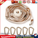 Outdoor Hanging Pope Leather Clothesline for Hiking Camping (A 5 Buckles) Newly