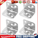 4pcs Stainless Steel Corner Code Right Angle Support Connector Fixing Plate