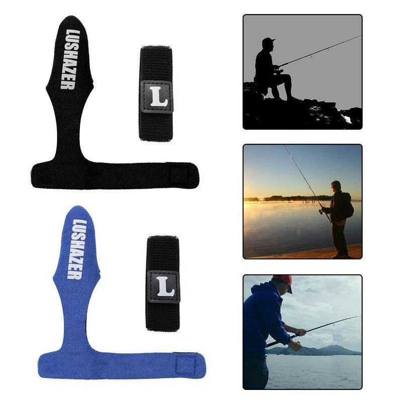 2pcs Fishing Pole Cover Fishing Rod Protector Cap+2pcs Rod Belt Strap Set