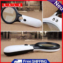 3 LED Light Lens Multiple 3X 45X Handheld Mini Pocket Microscope Magnifier Schmuc
