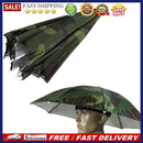 5pc Fishing Caps Head Umbrella Hat Anti-Rain Fishing Anti-Sun Cap Hat(Camo)