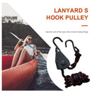 Adjustable Hanging Lanyard Tent Lamp Lifting Pulley Hook (3/8 inch Metal) Newly