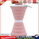 Sports 500mL Collapsible Soft Kettle Outdoor Silicone Water Bottle (Pink) Newly