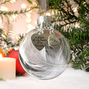 Christmas Ornament Feather Ball Tree Durable Round Clear Plastic Ball Pendants