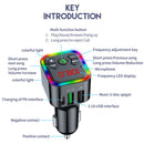 Car Bluetooth-Compatible Fast Charger Transmitter Handsfree FM Audio Receiver