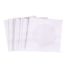 Mini 95Pcs Protective White Paper CD DVD Disc Storage Bag Envelopes Flap